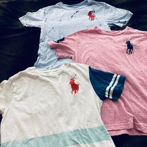 Three polo brand shirts.